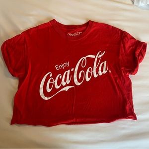 Coca-cola red crop top